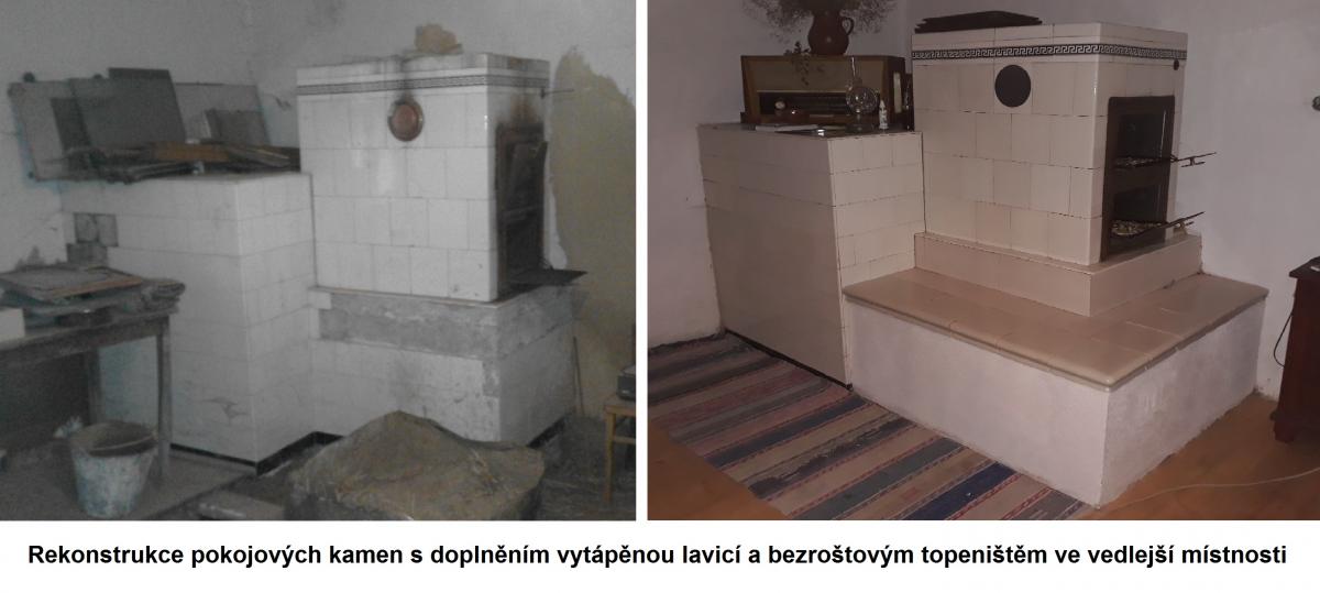 Pokojová kamna s lavicí Pokojová kamna s lavicí