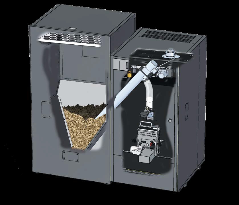 BioClass HM + zásobník pelet Zásobník na pelety